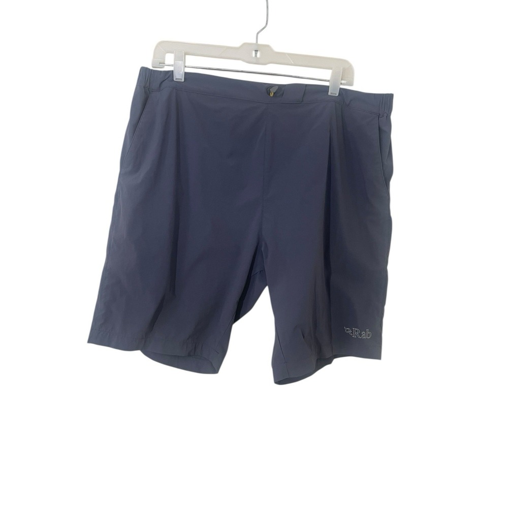 Rab Momentum Men's XXL 9in Steel Grey Shorts Outdoor Lightweight Hiking Training